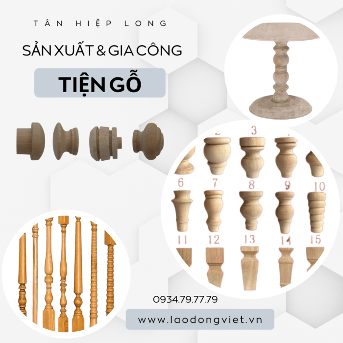 Xưởng Sản Xuất Gia Công & Tiện Gỗ Theo Yêu Cầu Giá Rẻ