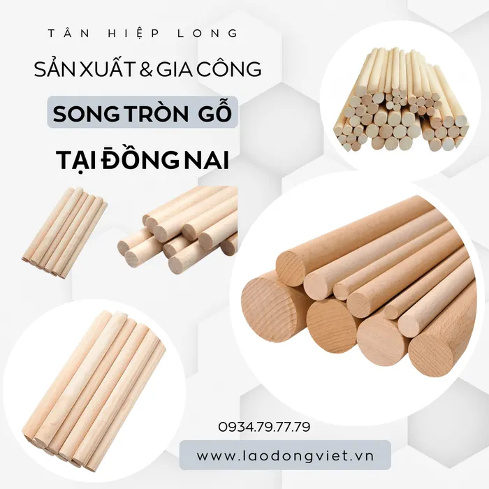 Xưởng Gia Công Sản Xuất & Tiện Song tròn gỗ tại Đồng Nai