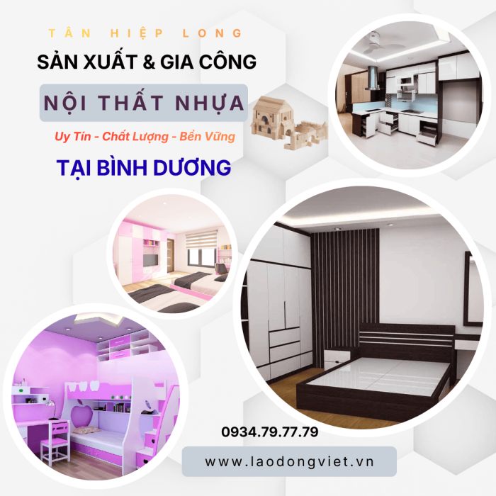 Thiết Kế Thi Công “Nội Thất Nhựa” Trọn Gói từ A-Z tại Bình Dương
