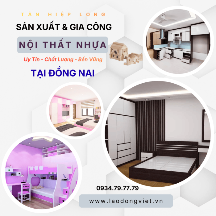 Thiết Kế Thi Công “Nội Thất Nhựa” Trọn Gói từ A-Z tại Đồng Nai