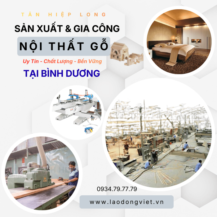 Nhà Máy Sản Xuất Gia công & Thi Công Nội Thất Gỗ Bình Dương
