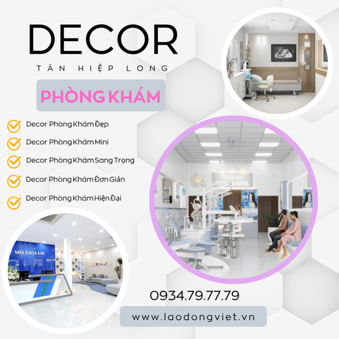 Decor Thiết Kế Thi Công Nội Thất Phòng Khám Sang Trọng Hiện Đại