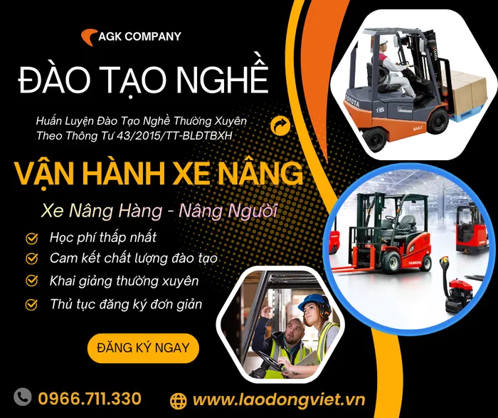 Học Lái Xe Nâng Tại Hải Dương - Đào Tạo & Cấp Chứng Chỉ Nghề Vận Hành Xe Nâng