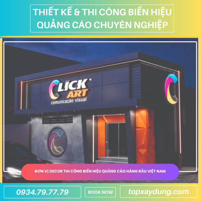 Công ty chuyên làm Biển Hiệu Quảng Cáo Trọn Gói tại TpHCM