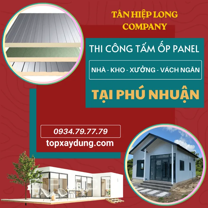 Thi Công Tấm Ốp Panel ở Phú Nhuận (Làm Vách Ngăn, Nhà, kho Xưởng)