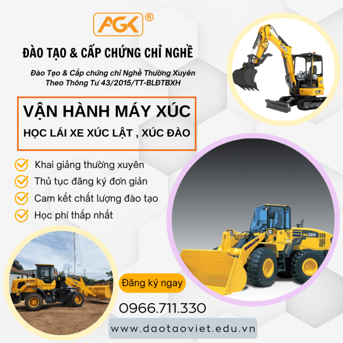 Học Lái Máy Xúc ở Hải Phòng - Đào Tạo & Cấp Chứng Chỉ Nghề Vận Hành Máy Xúc