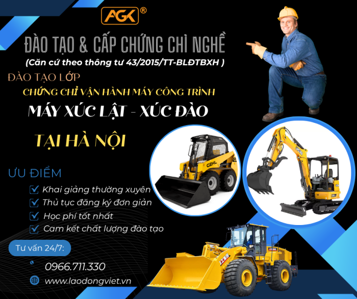 Học Lái Máy Xúc Lật - Xúc Đào ở Hà Nội – Đào Tạo & Cấp Chứng Chỉ Nghề Vận Hành Máy Xúc