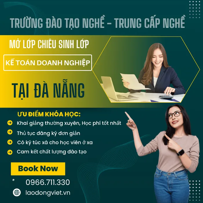 Học Kế Toán Doanh Nghiệp hệ Trung Cấp ở Đà Nẵng - Trường Đào Tạo Trung Cấp Nghề