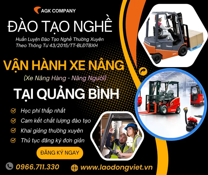 Học Lái Xe Nâng Tại Quảng Bình – Đào Tạo Cấp Chứng Chỉ Nghề Vận Hành Xe Nâng