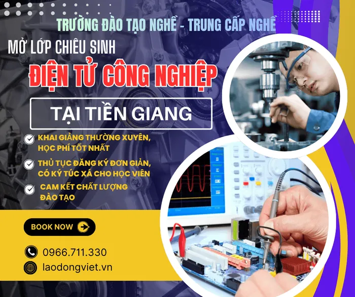 Học Nghề Điện Tử Công Nghiệp ở Tiền Giang - Trường Đào Tạo Hệ Trung Cấp