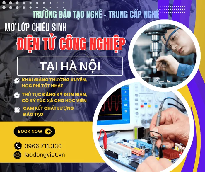 Học Nghề Điện Tử Công Nghiệp ở Hà Nội - Trường Đào Tạo Hệ Trung Cấp