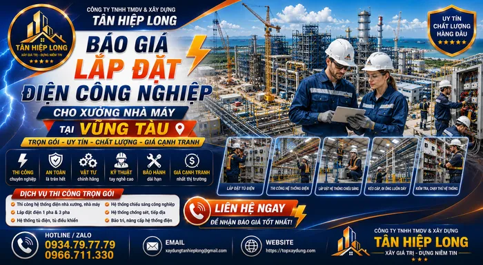 Báo Giá Lắp Đặt Điện Công Nghiệp cho Xưởng Nhà Máy tại Vũng Tàu