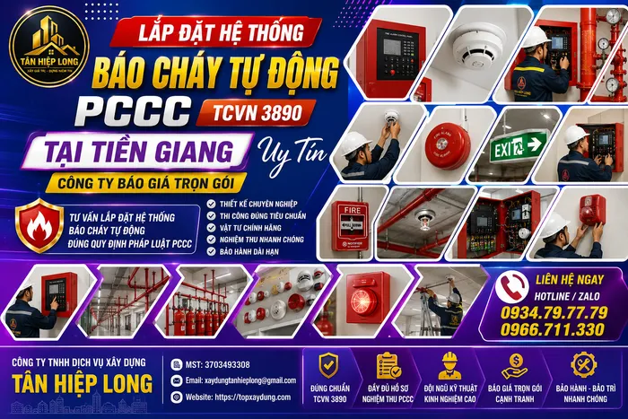 Lắp Đặt Hệ Thống Báo Cháy Tự Động PCCC (TCVN 3890) tại Tiền Giang