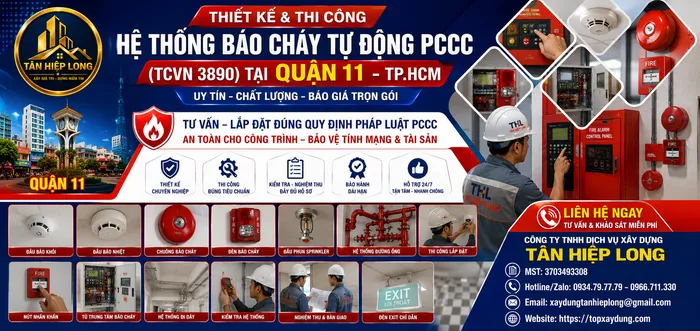 Lắp Đặt Hệ Thống Báo Cháy Tự Động PCCC (TCVN 3890) ở Quận 11