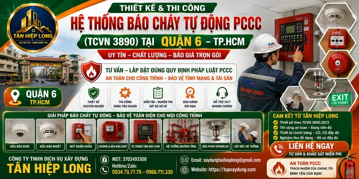 Lắp Đặt Hệ Thống Báo Cháy Tự Động PCCC (TCVN 3890) ở Quận 6