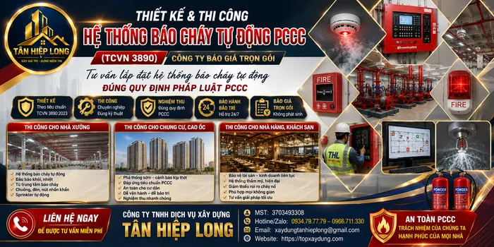 Lắp Đặt Hệ Thống Báo Cháy Tự Động PCCC (TCVN 3890) ở Bình Chánh