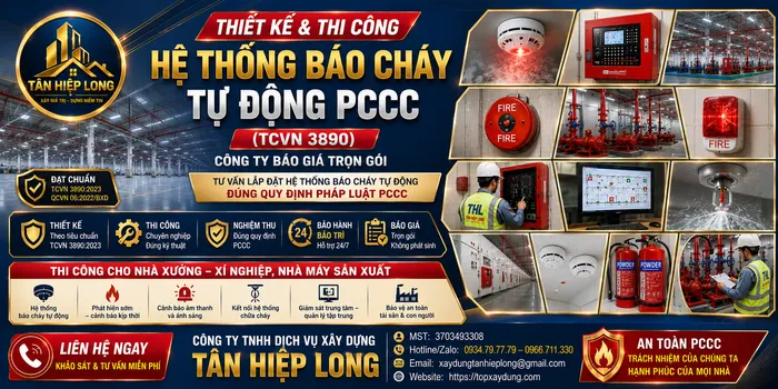 Lắp Đặt Hệ Thống Báo Cháy Tự Động PCCC (TCVN 3890) ở Quận 2