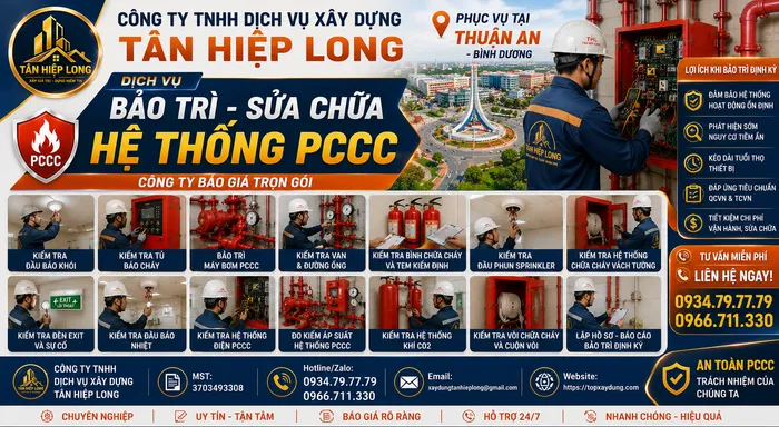 Bảo Trì Sửa Chữa Hệ Thống PCCC ở Thuận An – Công ty Báo Giá Trọn Gói