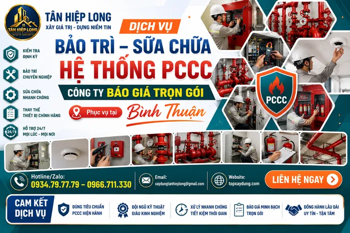 Dịch Vụ Bảo Trì Sửa Chữa Hệ Thống PCCC tại Bình Thuận – Công ty Báo Giá Trọn Gói