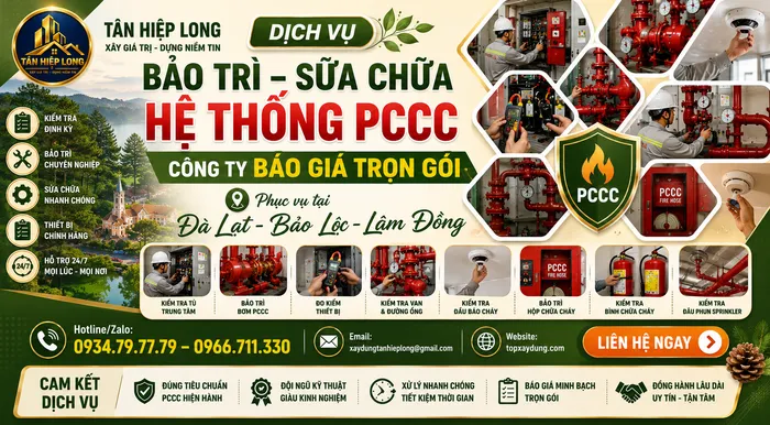 Dịch Vụ Bảo Trì Sửa Chữa Hệ Thống PCCC Lâm Đồng – Công ty Báo Giá Trọn Gói