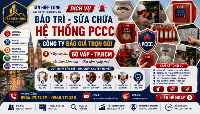 Dịch Vụ Bảo Trì Sửa Chữa Hệ Thống PCCC ở Gò Vấp – Công ty Báo Giá Trọn Gói