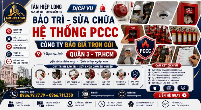 Dịch Vụ Bảo Trì Sửa Chữa Hệ Thống PCCC ở Quận 3 – Công ty Báo Giá Trọn Gói