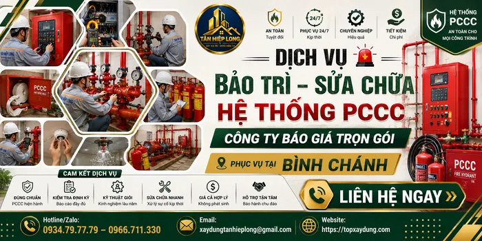 Dịch Vụ Bảo Trì Sửa Chữa Hệ Thống PCCC ở Bình Chánh – Công ty Báo Giá Trọn Gói