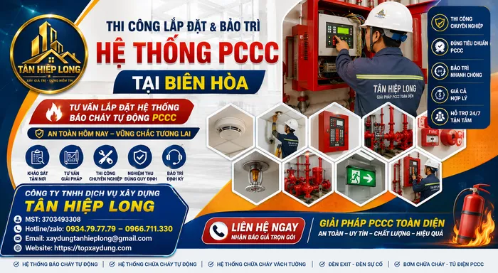 Thi Công Lắp Đặt & Bảo Trì Hệ Thống PCCC tại Biên Hòa